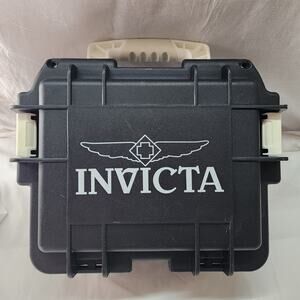 Invicta 3 Slot Collector Dive Case Impact Resistant box Pre-owned V